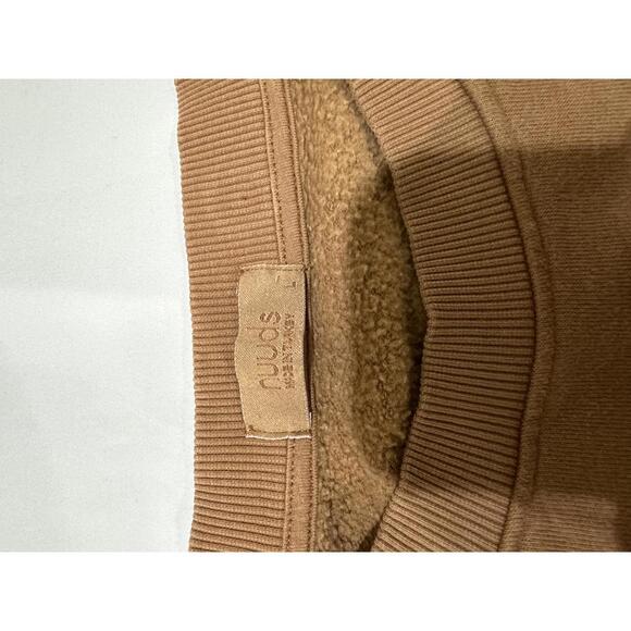 NUUDS Chocolate Nashville Embroidered Popup Original Crewneck Sweatshirt- Large - Picture 3 of 7